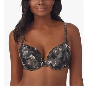 Le Mystère Size 34DD Safari Marble Print Lined Underwire Plunge T-Shirt Bra